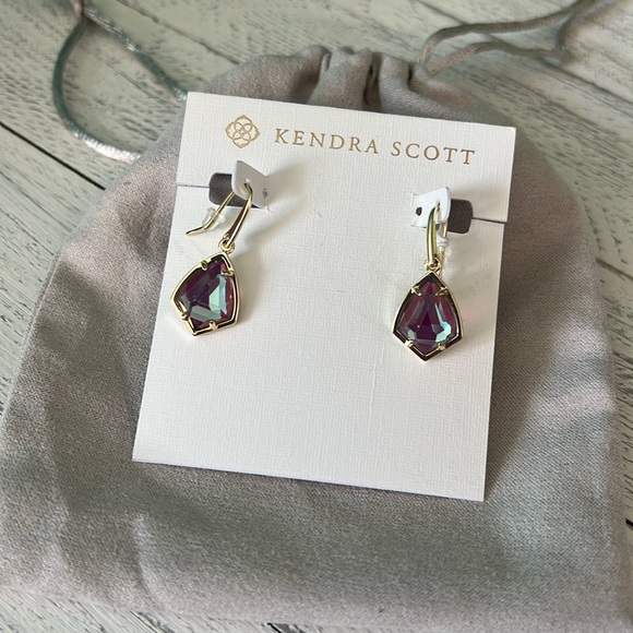 Kendra Scott Gold Cory Drop Earrings nwt - Picture 4 of 6